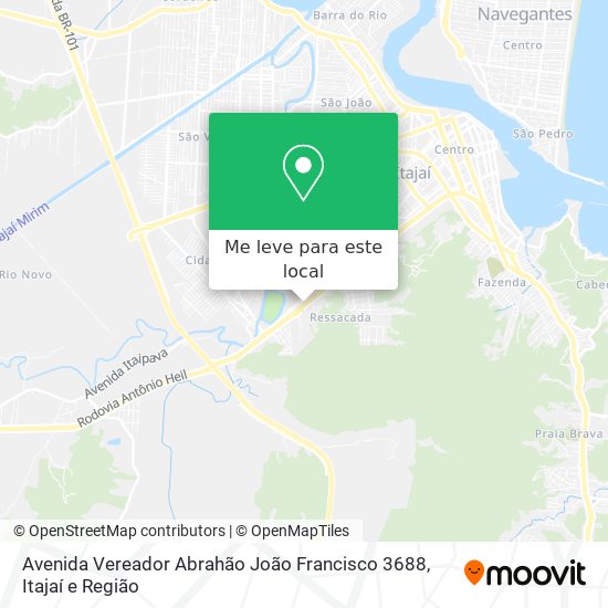 Avenida Vereador Abrahão João Francisco 3688 mapa