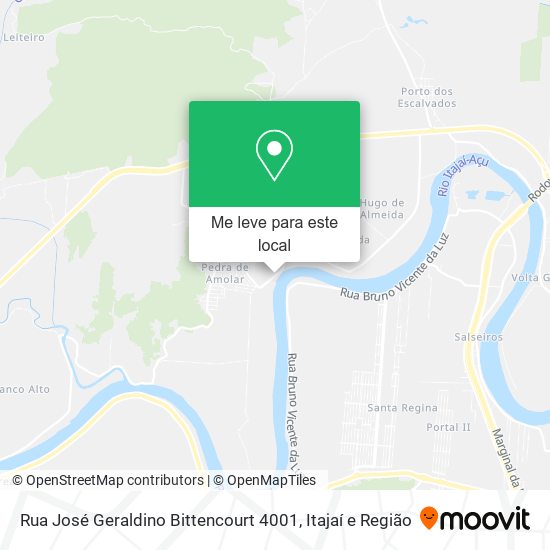 Rua José Geraldino Bittencourt 4001 mapa