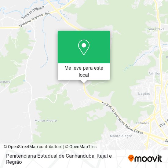 Penitenciária Estadual de Canhanduba mapa