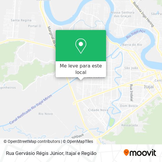 Rua Gervásio Régis Júnior mapa