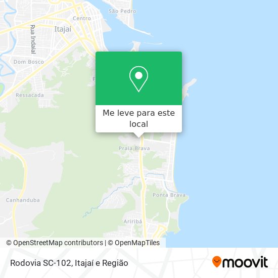 Rodovia SC-102 mapa