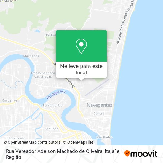 Rua Vereador Adelson Machado de Oliveira mapa