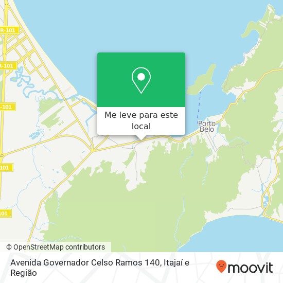 Avenida Governador Celso Ramos 140 mapa