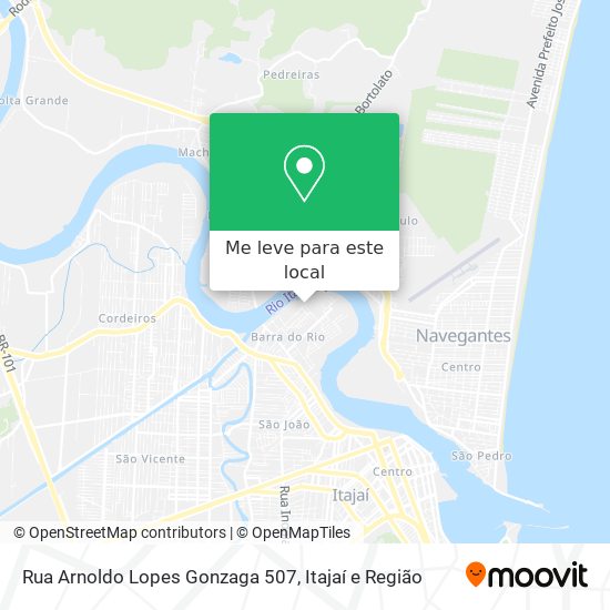 Rua Arnoldo Lopes Gonzaga 507 mapa