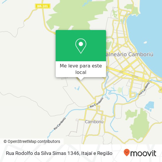 Rua Rodolfo da Silva Simas 1346 mapa