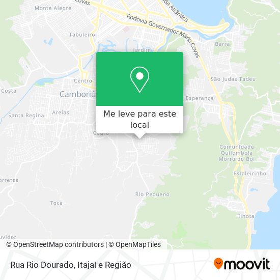 Rua Rio Dourado mapa
