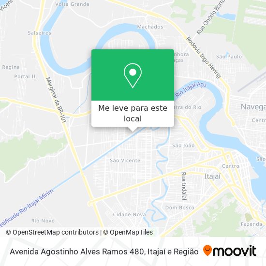 Avenida Agostinho Alves Ramos 480 mapa