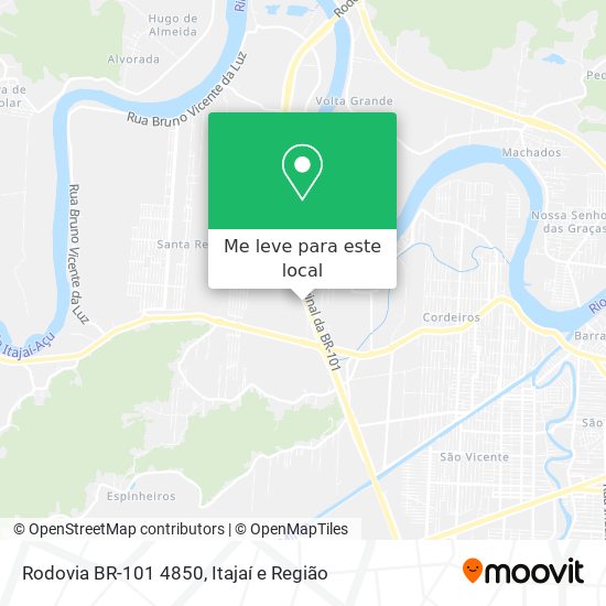 Rodovia BR-101 4850 mapa