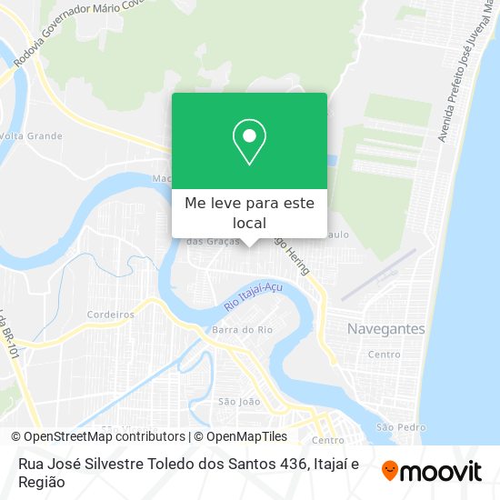 Rua José Silvestre Toledo dos Santos 436 mapa