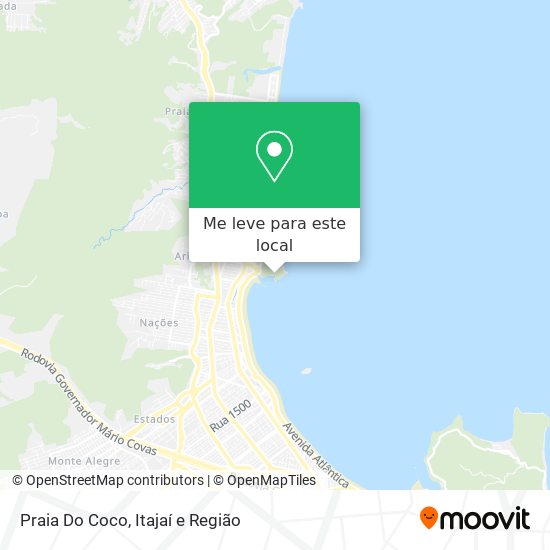 Praia Do Coco mapa