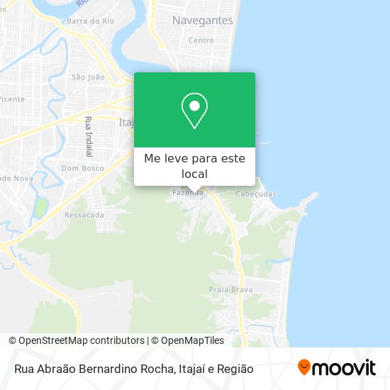 Rua Abraão Bernardino Rocha mapa