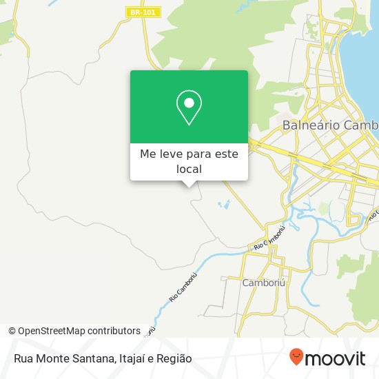 Rua Monte Santana mapa