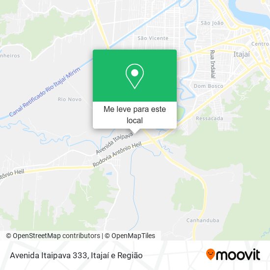 Avenida Itaipava 333 mapa