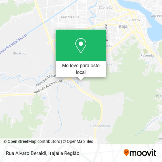 Rua Alvaro Beraldi mapa