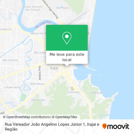 Rua Vereador João Angelino Lopes Júnior 1 mapa