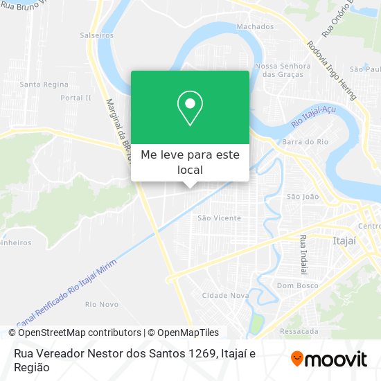 Rua Vereador Nestor dos Santos 1269 mapa