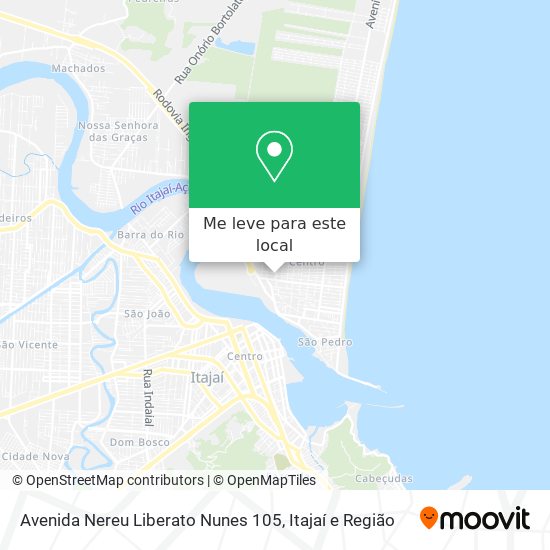 Avenida Nereu Liberato Nunes 105 mapa