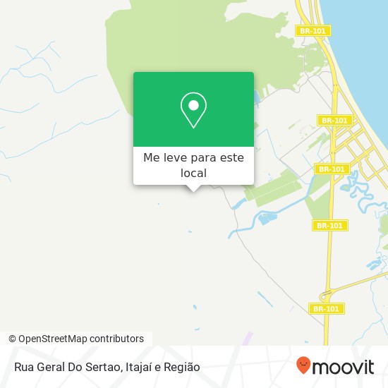 Rua Geral Do Sertao mapa