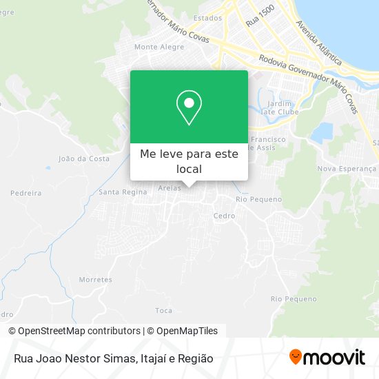 Rua Joao Nestor Simas mapa