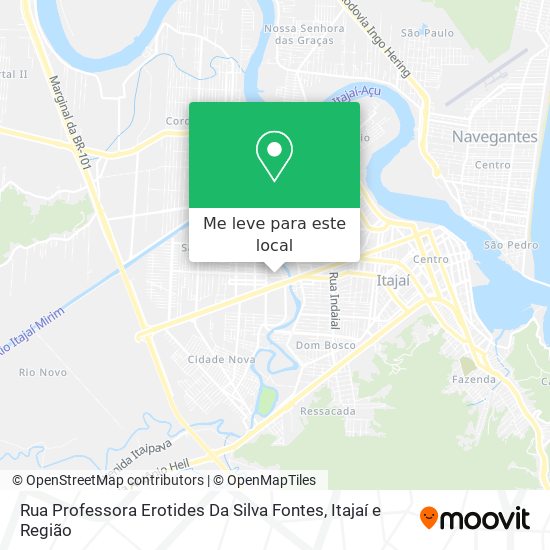 Rua Professora Erotides Da Silva Fontes mapa