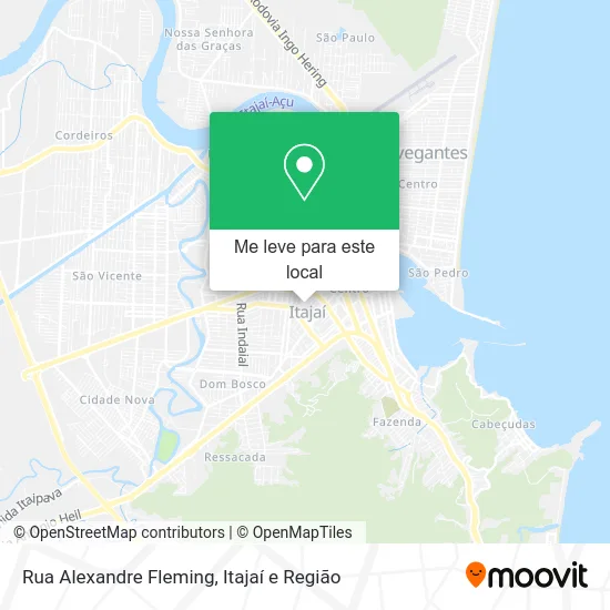 Rua Alexandre Fleming mapa