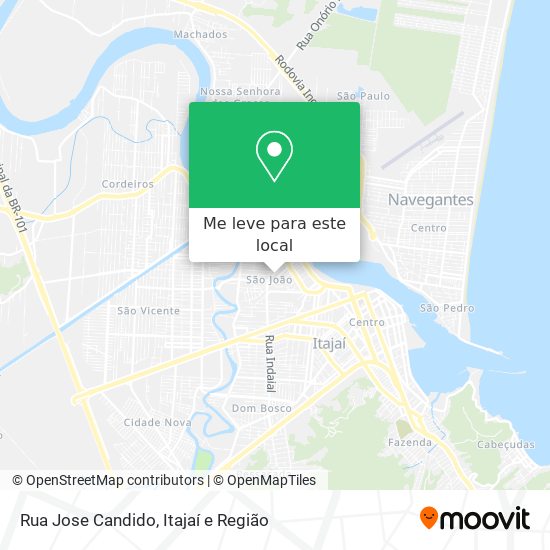 Rua Jose Candido mapa