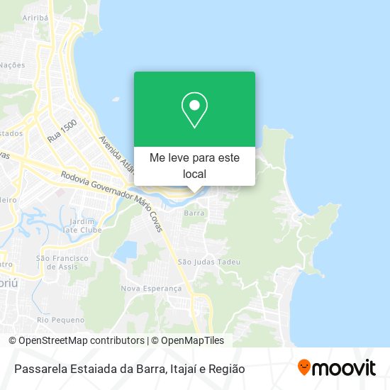 Passarela Estaiada da Barra mapa