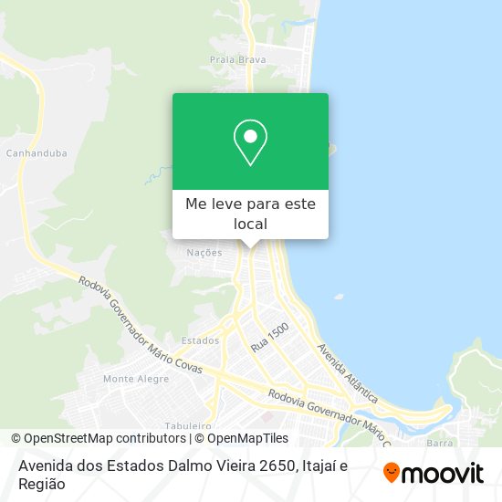 Avenida dos Estados Dalmo Vieira 2650 mapa