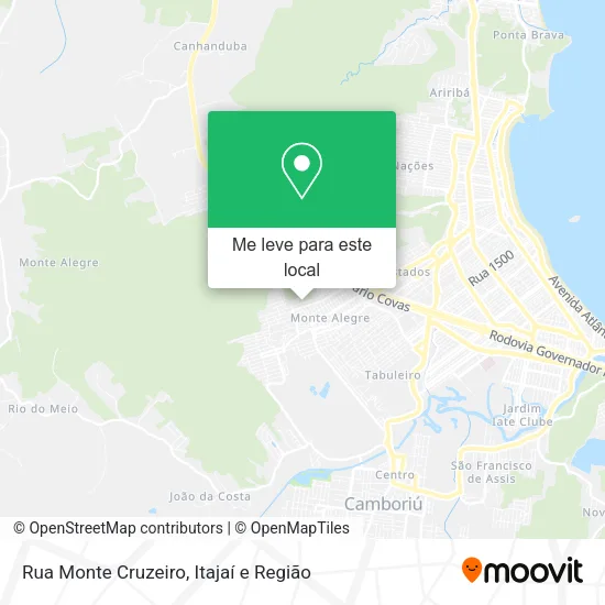 Rua Monte Cruzeiro mapa