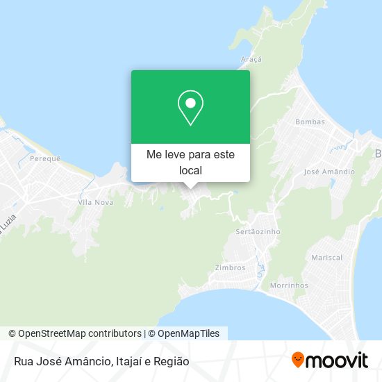 Rua José Amâncio mapa
