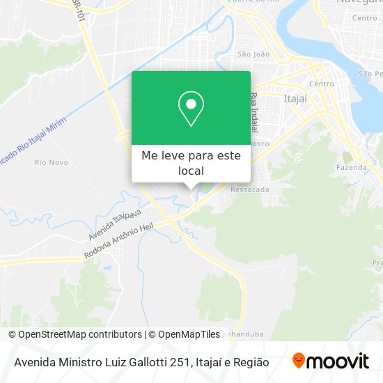 Avenida Ministro Luiz Gallotti 251 mapa
