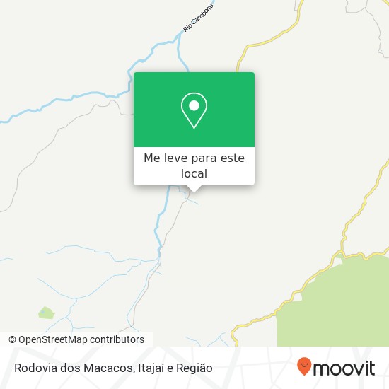 Rodovia dos Macacos mapa