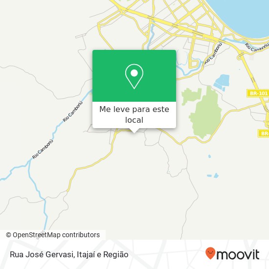 Rua José Gervasi mapa