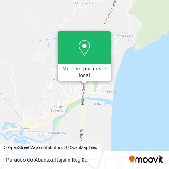 Paradao do Abacaxi mapa
