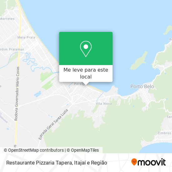 Restaurante Pizzaria Tapera mapa