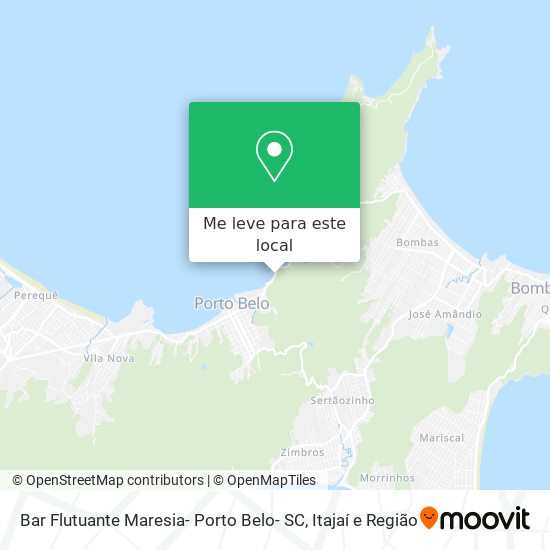 Bar Flutuante Maresia- Porto Belo- SC mapa