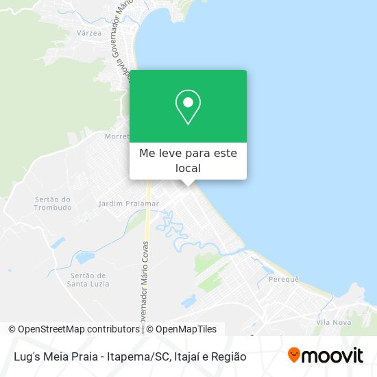 Lug's Meia Praia - Itapema/SC mapa