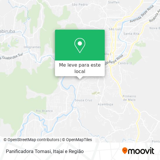 Panificadora Tomasi mapa