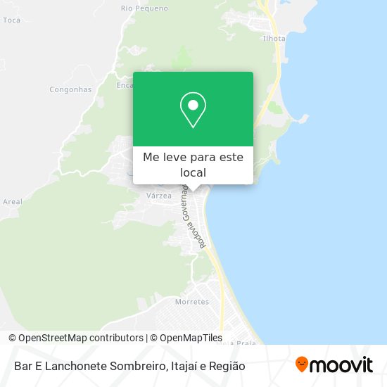 Bar E Lanchonete Sombreiro mapa