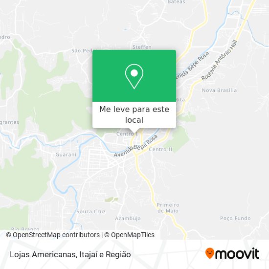 Lojas Americanas mapa