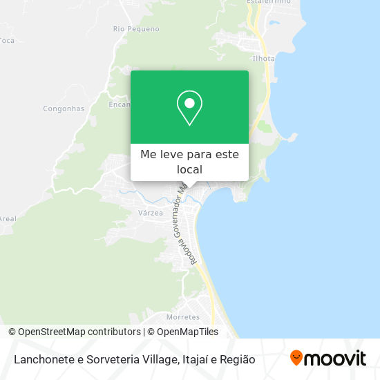 Lanchonete e Sorveteria Village mapa