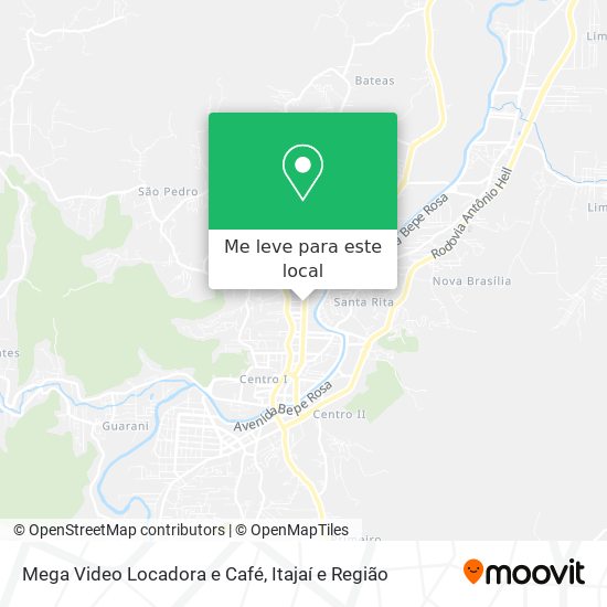 Mega Video Locadora e Café mapa