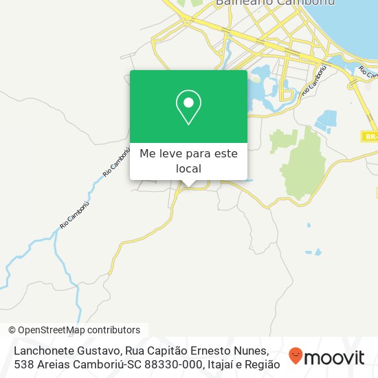 Lanchonete Gustavo, Rua Capitão Ernesto Nunes, 538 Areias Camboriú-SC 88330-000 mapa