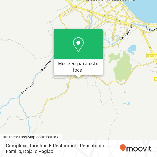 Complexo Turistico E Restaurante Recanto da Familia, Rua Antônio José Jorge Filho Lidia Duarte Camboriú-SC 88341-073 mapa