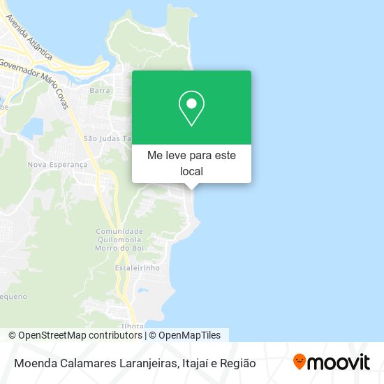 Moenda Calamares Laranjeiras mapa