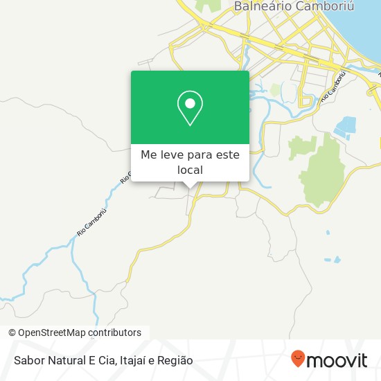 Sabor Natural E Cia, Rua Pernambuco, 177 Areias Camboriú-SC 88345-146 mapa