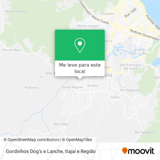 Gordinhos Dog's e Lanche mapa