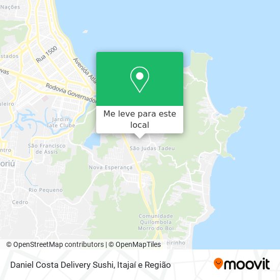 Daniel Costa Delivery Sushi mapa