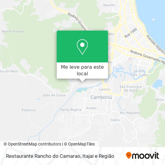 Restaurante Rancho do Camarao mapa