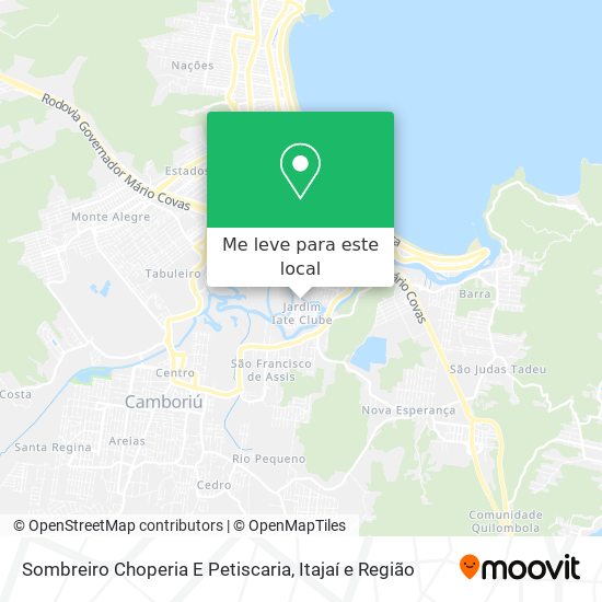 Sombreiro Choperia E Petiscaria mapa